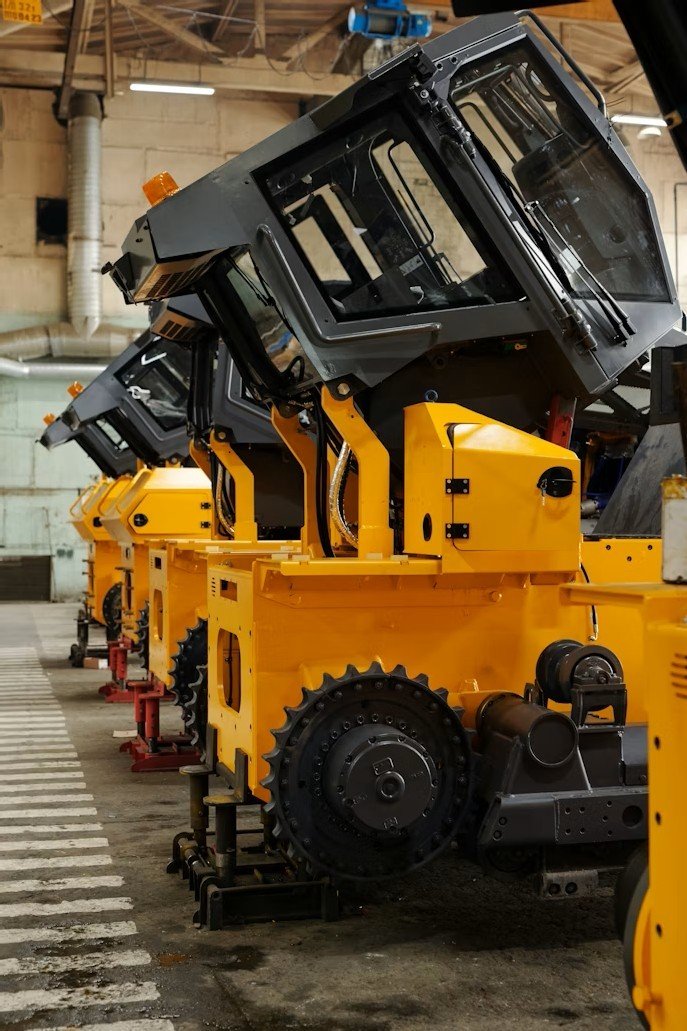 Industrial machinery and professional tools for construction and manufacturing